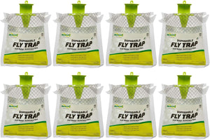 RESCUE! Outdoor Disposable Hanging Fly Trap 8 Pack