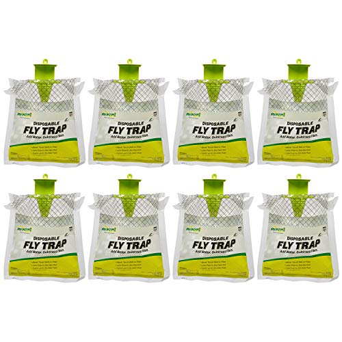 RESCUE! Outdoor Disposable Hanging Fly Trap 8 Pack