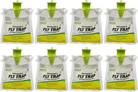 RESCUE! Outdoor Disposable Hanging Fly Trap 8 Pack